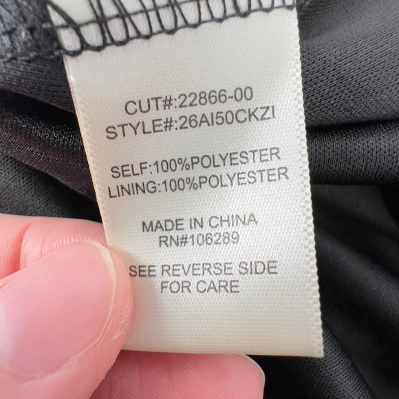 Altar'd State Mini Dress Swiss Dot Ruffle Mock Neck Long Sleeve Black Women XL - Picture 7 of 8